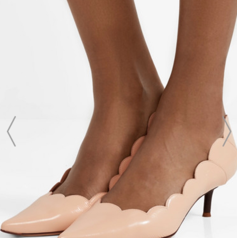 Chloe scalloped pumps stilleto